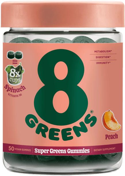 super greens gummies - peach