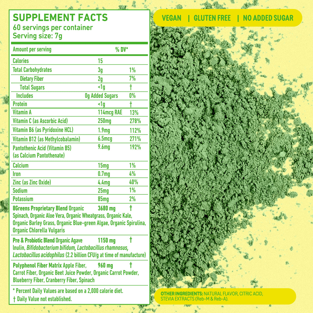 Super Greens Powder Pouch-8GREENS