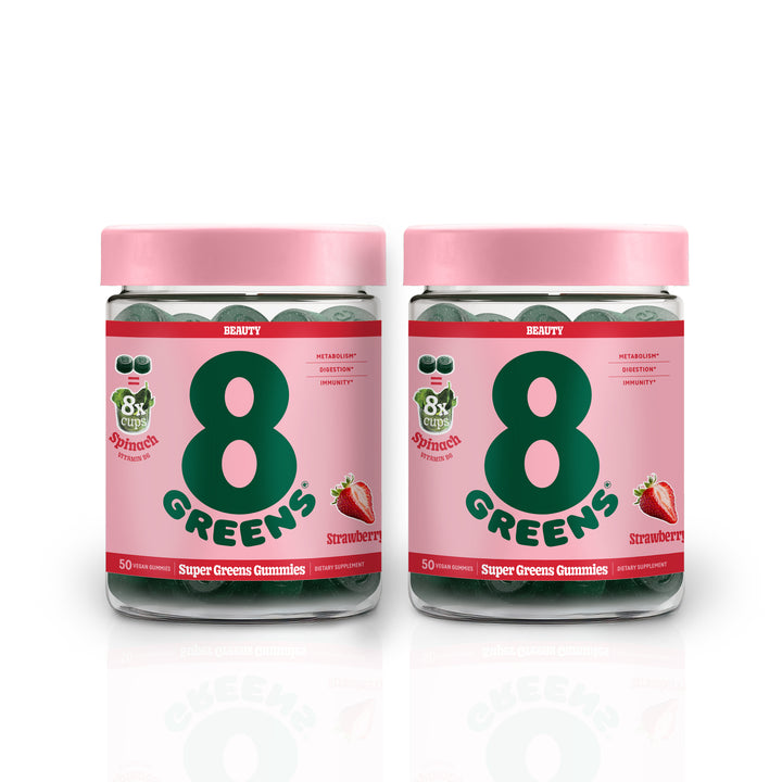 Super greens beauty gummies in flavor strawberry 2 pack