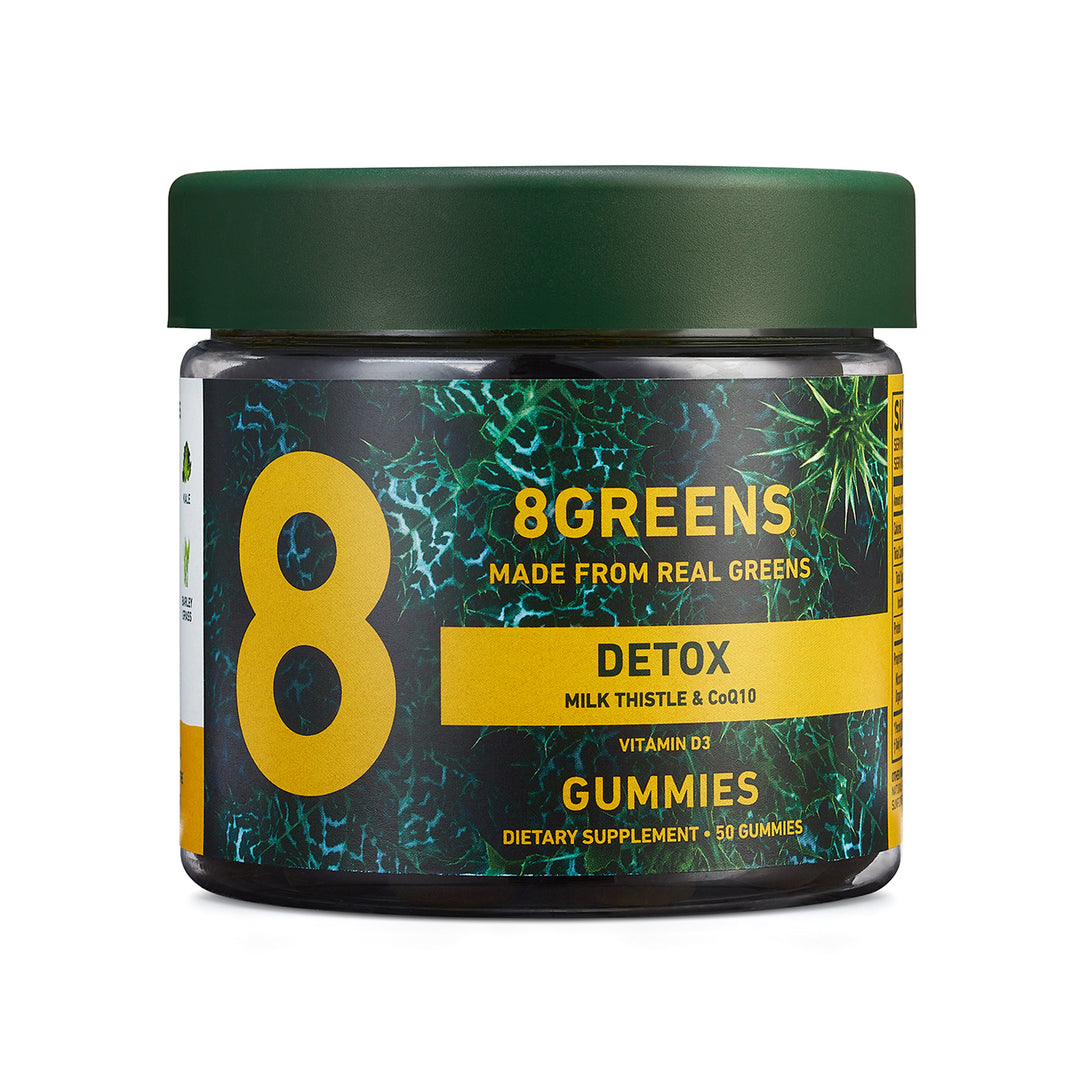 SUPER GREENS, REAL GREENS POWDER - DETOX GUMMY (Lemon Ginger)