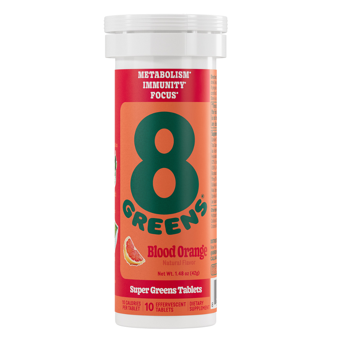 super greens tablet blood orange