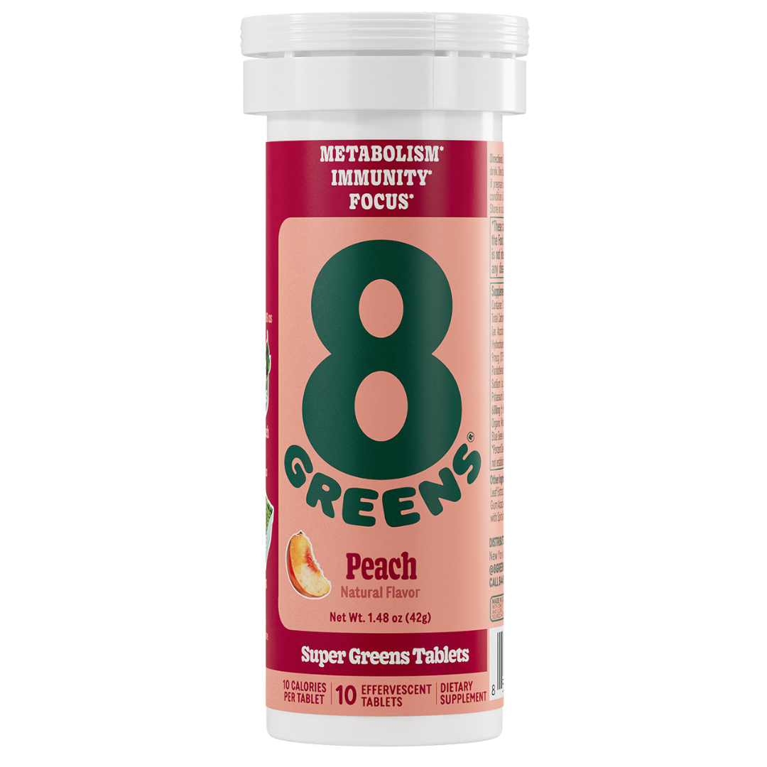 super greens tablets peach